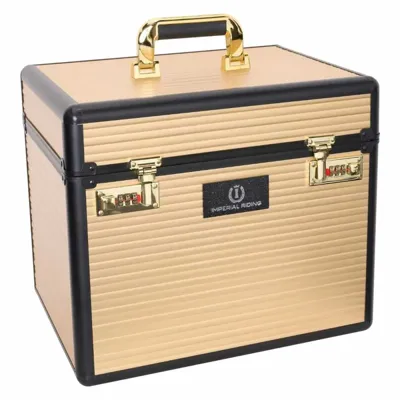 Imperial Riding Shiny Classic Groomingbox goud maat:one size Imperial Riding Shiny Classic Groomingbox goud maat:one size