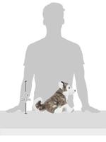 Wild Republic knuffel husky junior 30 cm pluche wit/grijs - thumbnail