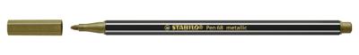 Viltstift STABILO Pen 68/810 medium metallic goud | 10 stuks
