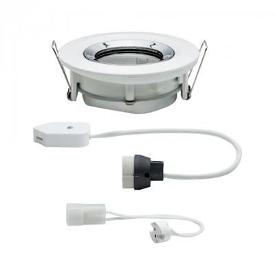 Paulmann Nova Inbouwlamp voor badkamer Halogeen GU10 35 W IP65 Wit (mat), Chroom Paulmann Nova Inbouwlamp voor badkamer Halogeen GU10 35 W IP65 Wit (mat), Chroom