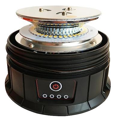 Berger & Schröter Akku LED RKL 12/24VR65 20288 Zwaailicht 5 V werkt op een accu Magneetbevestiging, Schroefvoet, Zuignapvoet Oranje
