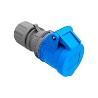 Plug-in basis EDM Blauw Blauw/Wit Lucht 16 A CETAC Met deksel - thumbnail