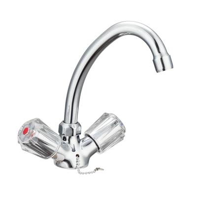 SCHÜTTE wastafelmengkraan tweeknops savino chroomkleurig