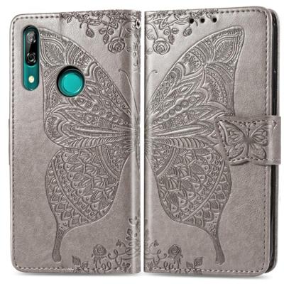 Butterfly Love bloemen reliëf horizontale Flip lederen case voor Huawei P Smart Z met houder & kaartsleuven & portemonnee & Lanyard (grijs) Butterfly Love bloemen reliëf horizontale Flip lederen case voor Huawei P Smart Z met houder & kaartsleuven & portemonnee & Lanyard (grijs)