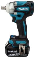 Makita dtw301rtj | accu slagmoersleutel | set | 18v | 2 x 5.0 ah accu en snellader | in mbox - thumbnail