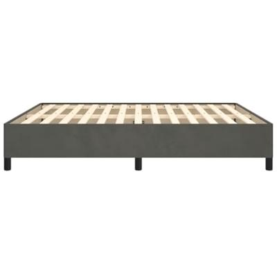 Bedframe zonder matras 180x200 cm fluweel donkergrijs