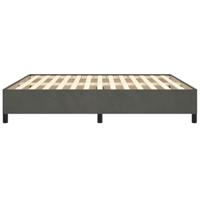 Bedframe zonder matras 180x200 cm fluweel donkergrijs - thumbnail