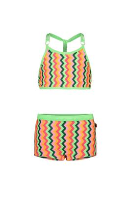 Just Beach Meisjes bikini - Multi colour zigzag
