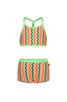 Just Beach Meisjes bikini - Multi colour zigzag - thumbnail