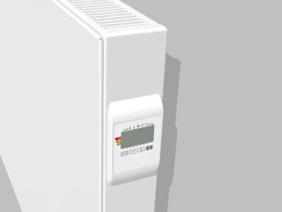 Vasco E panel h fl elektrische paneelradiator 60x120cm 1750watt Staal Traffic White 339120060el1000