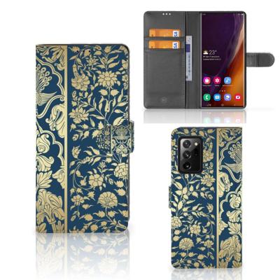 Samsung Galaxy Note20 Ultra Hoesje Beige Flowers Samsung Galaxy Note20 Ultra Hoesje Beige Flowers
