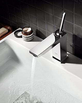 Grohe Eurocube Joy 1 gats wastafelkraan M size met waste chroom 23657000 Grohe Eurocube Joy 1 gats wastafelkraan M size met waste chroom 23657000