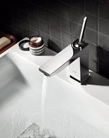 Grohe Eurocube Joy 1 gats wastafelkraan M size met waste chroom 23657000 - thumbnail