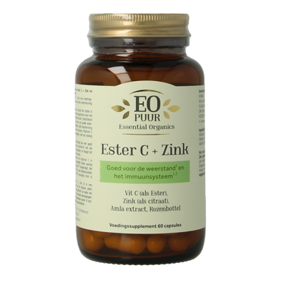 Ester C + zink puur 60 Vegetarische capsules