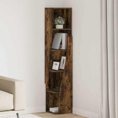 Hoekkast Wit 27,5x27x140cm Bewerkt hout Hoekkast Wit 27,5x27x140cm Bewerkt hout