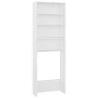 VidaXL Wasmachinekast 64x24x190 cm wit - thumbnail
