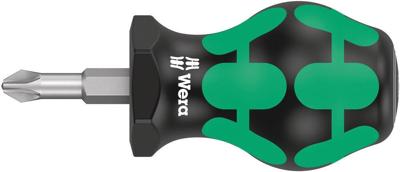 Wera 355 PZ Stubby 05008854001 Kruiskop schroevendraaier PZ 2 Koplengte: 25 mm Wera 355 PZ Stubby 05008854001 Kruiskop schroevendraaier PZ 2 Koplengte: 25 mm