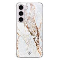 Samsung Galaxy S23 Plus shockproof hoesje - Marmer goud - thumbnail