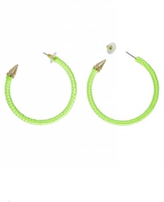 Oorbellen neon groen