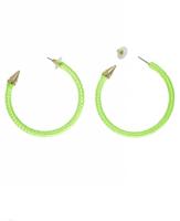 Oorbellen neon groen - thumbnail