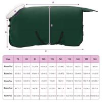 VidaXL Paardendeken volledig donkergroen 135 cm polar fleece - thumbnail