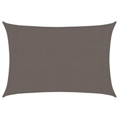 Zonnezeil 160 g/m 3x4,5 m HDPE antracietkleurig Zonnezeil 160 g/m 3x4,5 m HDPE antracietkleurig