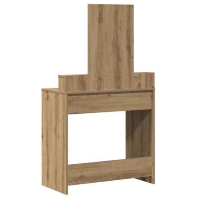Kaptafel met lade Artisan Eiken 79 x 41 x 140 cm Bewerkt hout - thumbnail