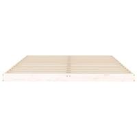 Bedframe massief grenenhout wit 150x200 cm - thumbnail