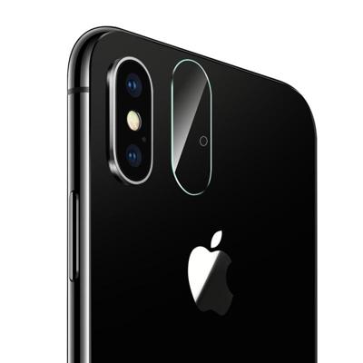 Voor iPhone X Rear Camera Lens Protector getemperd glas beschermende Film rijggat