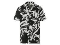 LIVERGY Heren overhemd (Zwart/wit, M) - thumbnail