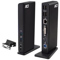 USB 3.2 Gen1 - Docking station - HDMI, DVI - 2x USB 3.2 - 4x USB 2.0 - Ethernet - 2x 3.5mm - thumbnail