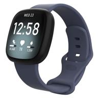 Fitbit Versa 3 & 4 / Sense 1 & 2 Sportbandje - Grijsblauw - Maat: M/L - thumbnail
