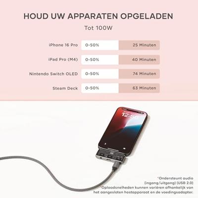 Satechi mobiele XR hub met 3.5mm audio - Space Gray - thumbnail