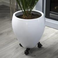 Nature planttrolley metaal zwart 27 - 37 cm rond - thumbnail