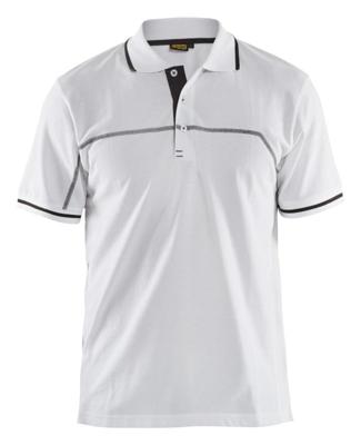 Blåkläder Poloshirt 33891050 | Wit/Donkergrijs | Maat XXL - 7330509662694
