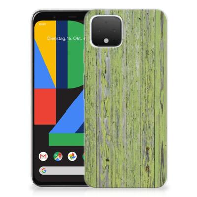 Google Pixel 4 | Bumper Hoesje | Green Wood