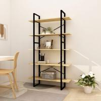 Boekenkast met 5 schappen 100x30x175 cm massief grenenhout - thumbnail
