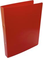 Alpha ringmap, voor ft A4, uit PP, 2 ringen van 25 mm, rood - thumbnail