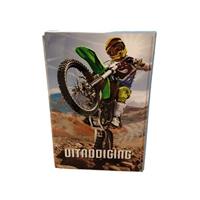 Uitnodiging motorcross 9x14cm - thumbnail