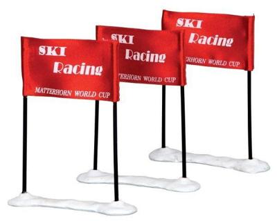 Kerstfiguur Ski racing flag LEMAX - Lemax