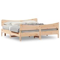 Bedframe zonder matras massief grenenhout 200x200 cm - thumbnail