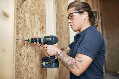 Festool TPC 18/4 I-Basic QUADRIVE Accu klop-/schroefboormachine 18V Basic Body in Systainer - 575604 - thumbnail
