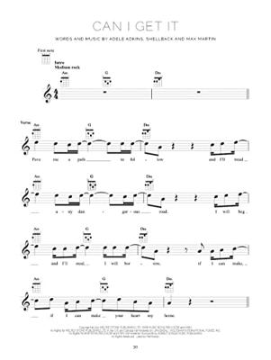 Hal Leonard Adele 30 songboek voor ukelele