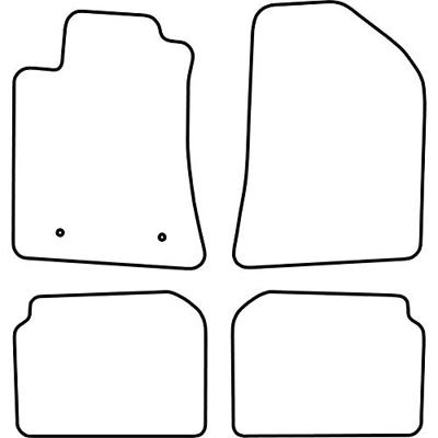 Automatten passend voor Toyota Avensis 2003-2005 TMTO523