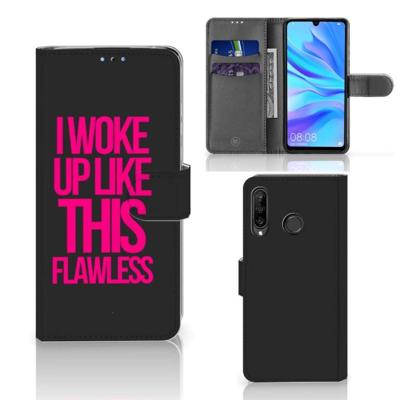 Huawei P30 Lite (2020) Hoesje met naam Woke Up - Origineel Cadeau Zelf Maken Huawei P30 Lite (2020) Hoesje met naam Woke Up - Origineel Cadeau Zelf Maken