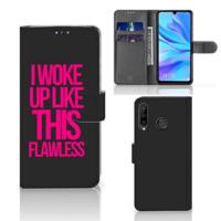 Huawei P30 Lite (2020) Hoesje met naam Woke Up - Origineel Cadeau Zelf Maken - thumbnail
