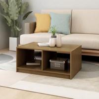 Salontafel 75x50x33,5 cm massief grenenhout honingbruin - thumbnail
