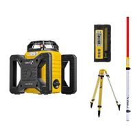 Stabila LAR 160, 7-pcs Rotatielaser Incl. statief, Incl. nivelleerlat (5 m) Reikwijdte (max.): 600 m - thumbnail