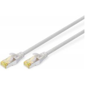 Digitus DK-1644-A-050 RJ45 Netwerkkabel, patchkabel CAT 6A S/FTP 5.00 m Grijs Halogeenvrij, Verdraaide paren, Snagless, Vlambestendig 1 stuk(s)