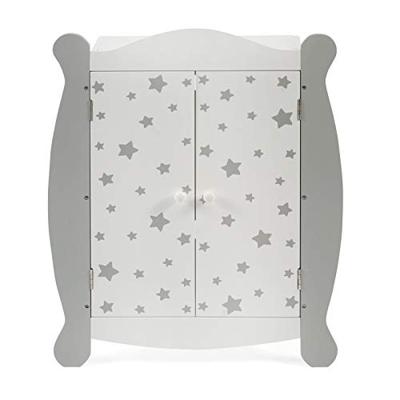 Poppen Kledingkastje - Grey Stars